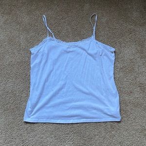 White lace tank top